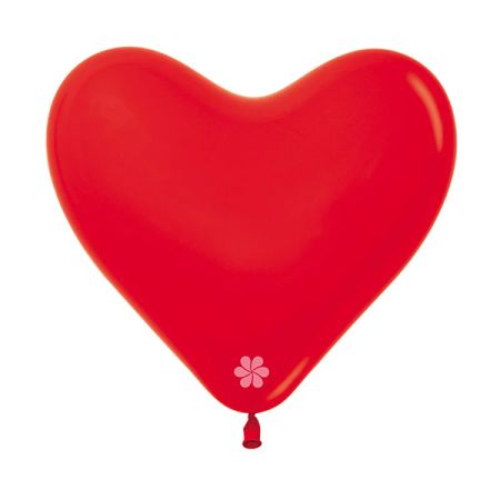 בלון HEART 12 - פסטל אדום 015 100 יח
