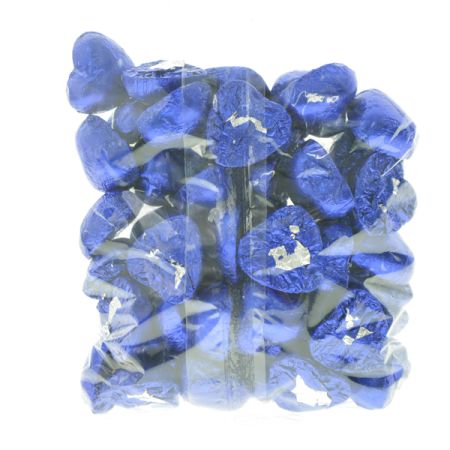 לבבות שוקולד חלב כחול 500 גר