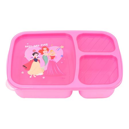 קופסת אוכל מחולקת שלושה תאים - נסיכות