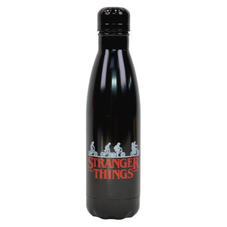 בקבוק נירוסטה קולה דופן כפולה 500 מ''ל - דברים מוזרים זוהר בחושך