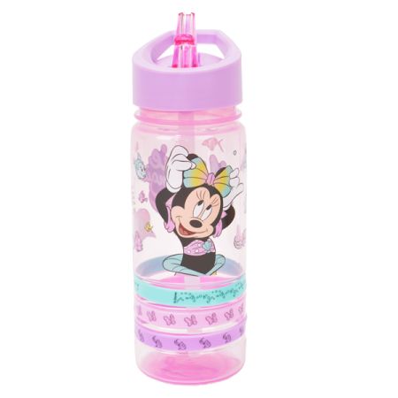 בקבוק 500 מל פלסטיק עם צמידים -מיני בת הים