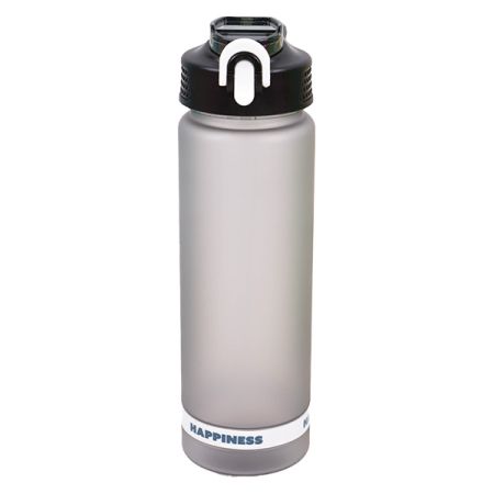 בקבוק פלסטיק 850 מ''ל עם צמיד - אפור