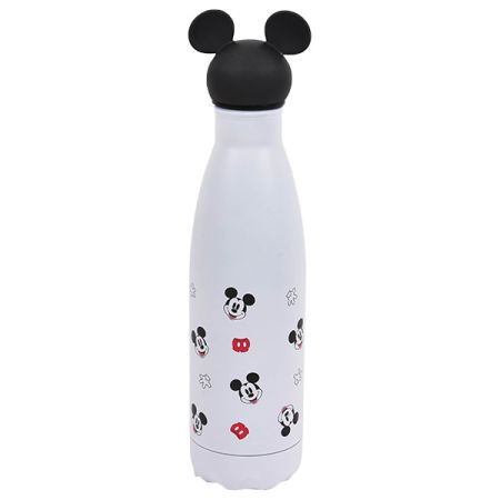 בקבוק קולה נירוסטה 500 מל פקק דמות תלת מימד - מיקי