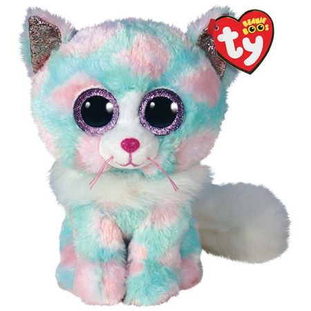 בובת TY עיניים גדולות (M)-אופל חתולה בצבעי פסטל