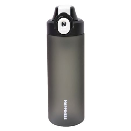 בקבוק ספורט עם ציפוי גומי 700 מ''ל - שחור