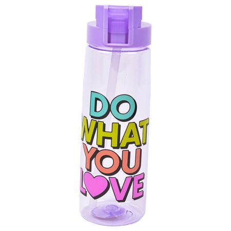 בקבוק פלסטיק 830 מ''ל פיית סיליקון -  סגול