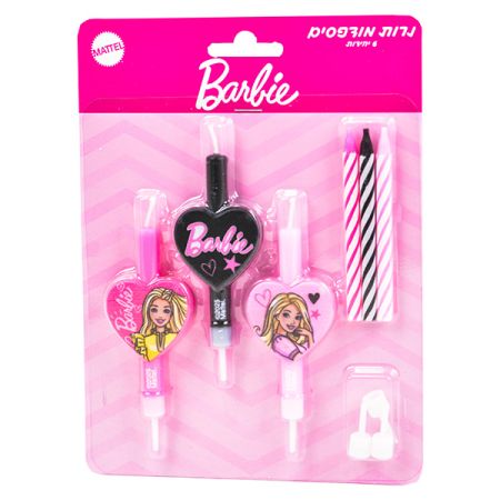 סט 6 נרות מודפסים - לב ברבי