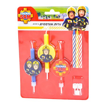 סט 6 נרות מודפסים - עיגול סמי הכבאי