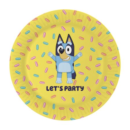 צלחות נייר 23סמ 8 יח - בלואי