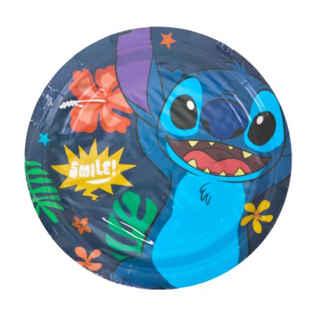 צלחות נייר 18 ס''מ 8 יח' - סטיץ'