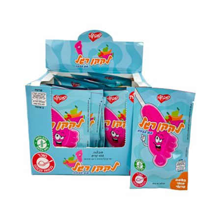 לקקן רגל 18 גרם עם אבקה בטעם תותי פרוטי /1/24/8