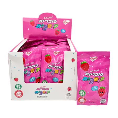 סוכריות קופצות עם לקקן בטעם תות 13 גרם 1/36/8