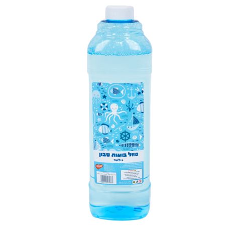 נוזל בועות סבון-בקבוק 1 ליטר-כחול