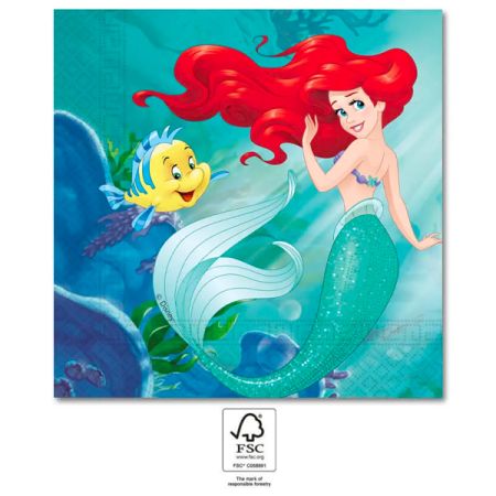 מפיות נייר 33X33סמ 20יח- אריאל בת הים