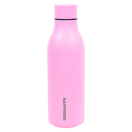 בקבוק נירוסטה דופן כפולה 550 מל - ורוד פסטל