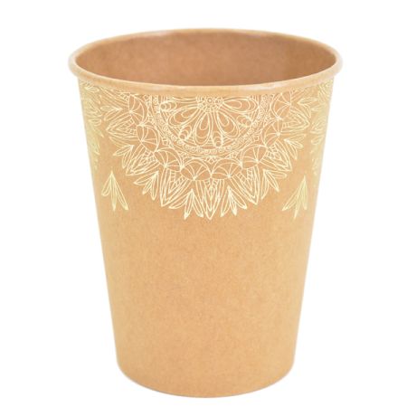 כוסות נייר-קראפט-תחרה זהב