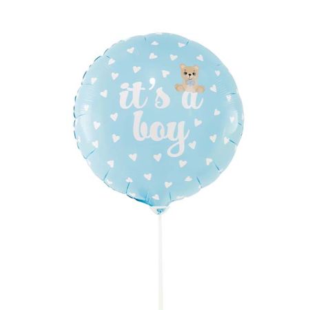 בלון מיילר 10 - its a boy על מקל