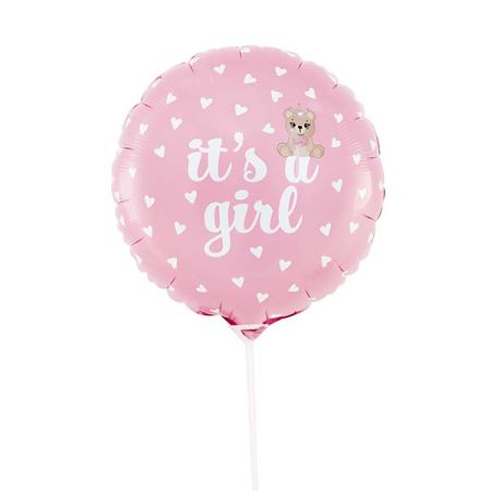 בלון מיילר 10 - its a girl על מקל