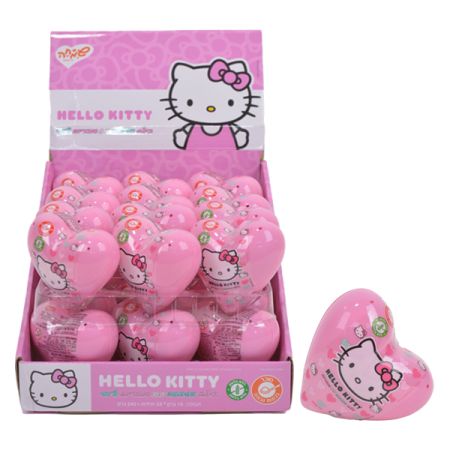 ביצת הפתעה לב עם סוכריות לעיסה צ'ואי - הלו קיטי   24/6