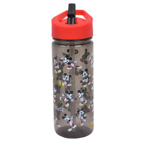 בקבוק טריטן 500 מ''ל עם פיית סיליקון -  מיקי שחור