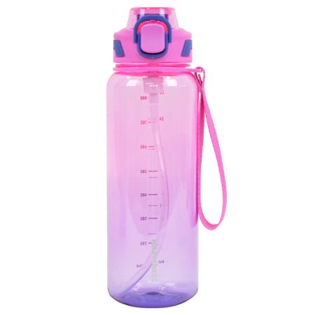 בקבוק טריטן 800 מל פיית סיליקון - אומברה ורוד סגול