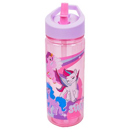 בקבוק טריטן 500 מ''ל עם פיית סיליקון -  הפוני הקטן שלי פסטל