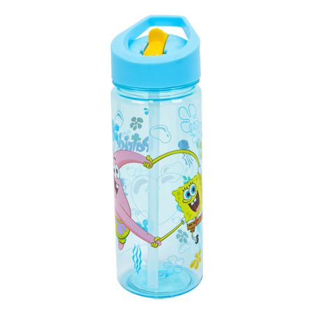 בקבוק טריטן 500 מ''ל עם פיית סיליקון -  בוב ספוג חברים הכי טובים