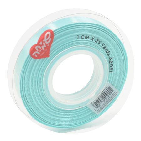 סרט סאטן 25 יארד 1 סמ - טורקיז