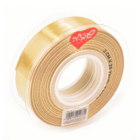 סרט סאטן 25 יארד 2 סמ - זהב