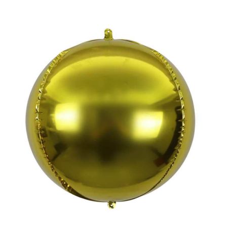 בלון מיילר 7 - תלת מימד עגול  - זהב (C)