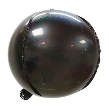 בלון מיילר 7 - תלת מימד עגול  - שחור (C)