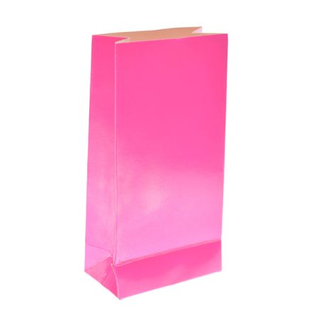 שקית קרטון בסיס 190 גר- נאון ורוד 4 יח