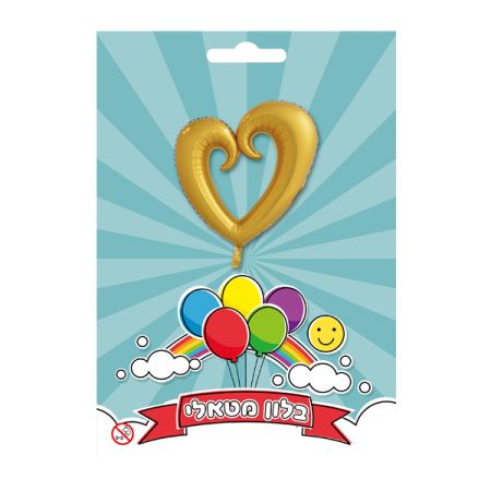 בלון מיילר 36 לב חלול - זהב (C)