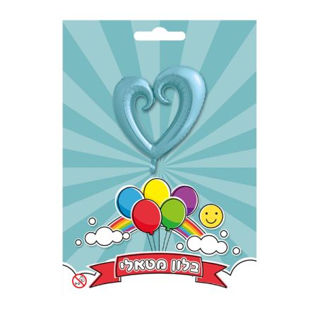 בלון מיילר 36 לב חלול - תכלת  (C)