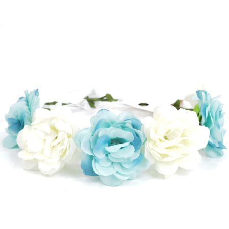 זר לראש-לבן מנטה