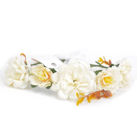 זר לראש-שמנת קפה