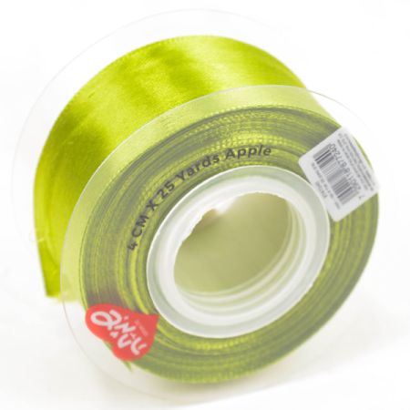 סרט סאטן 25 יארד 4 סמ - תפוח