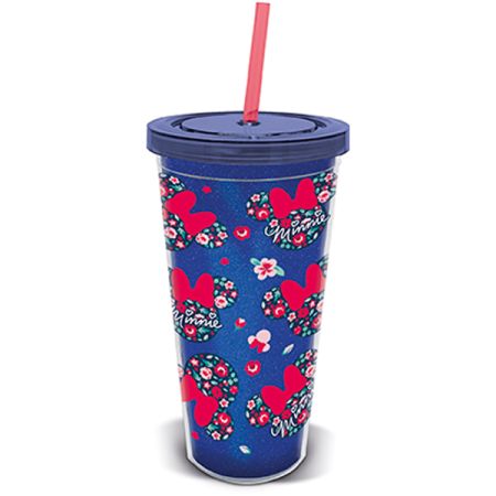 כוס עם קש 685 מל - מיני מאוס