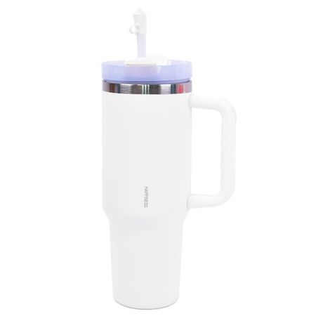 כוס תרמית עם ידית אחידה 1.18 ליטר - לבן