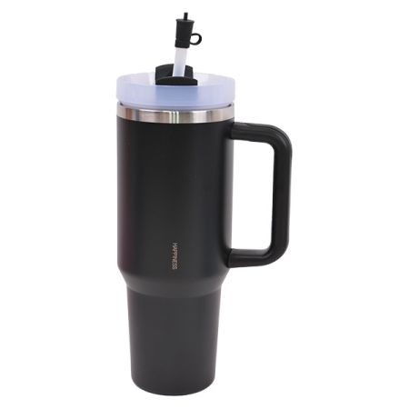 כוס תרמית עם ידית אחידה 1.18 ליטר - שחור