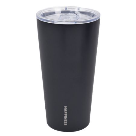 כוס נירוסטה דופן כפולה 450 מ''ל - שחור פחם