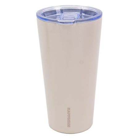 כוס נירוסטה דופן כפולה 450 מ''ל -  שמנת