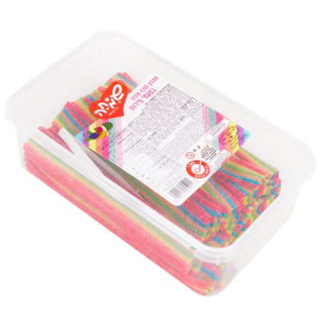 ממתק ליקריץ 1 קג -  שטיחים  בציפוי סוכר צבעוני בטעמי פירות