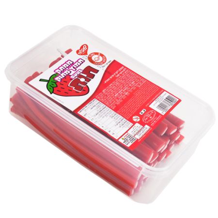 ממתק ליקריץ 1 קג -  ממולא  ללא ציפוי סוכר אדום