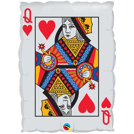 בלון מיילר Q30 קלף מלכת הלבבות/אס -1 יח