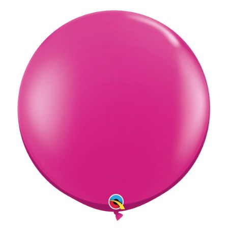 בלון Q3feet חלק-גול מגנטה-2יח בשקית