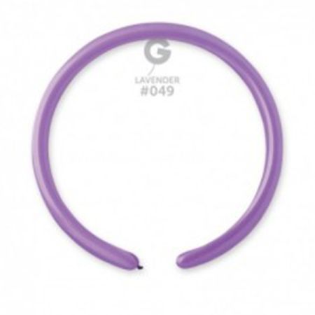 בלון נקניק D2 פסטל לבנדר 49 100יח