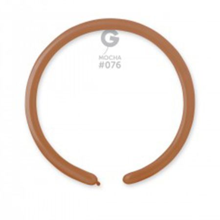 בלון נקניק D2 פסטל מוקה 76 100יח