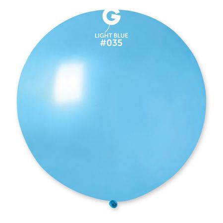 בלון פיתה GM220 מטאלי תכלת 35 25יח