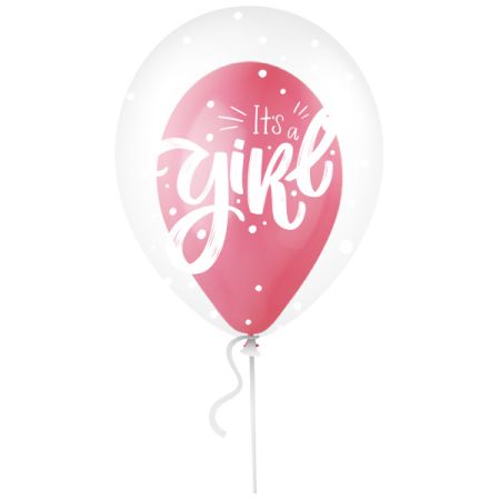 בלון בתוך בלון It's a girl  ורוד- 100 יח